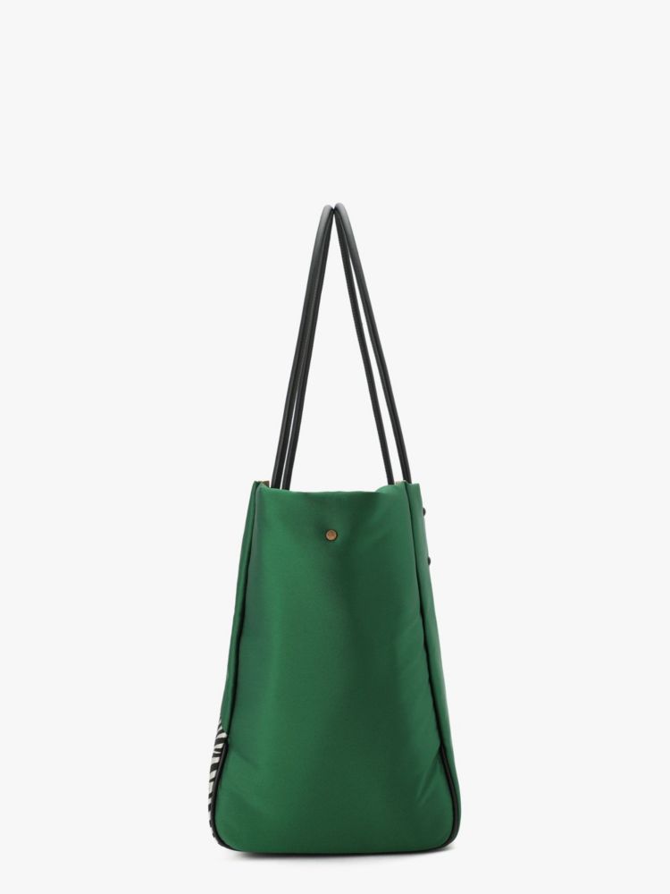 Kate Spade,エブリシング ダンシング ゼブラ エンブロイダード ラージ トート,トートバッグ,ビターグリーンマルチ