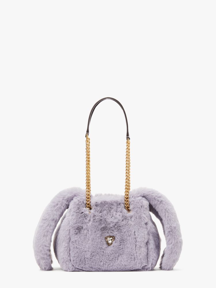 Smile Faux Fur Small Shoulder Bag