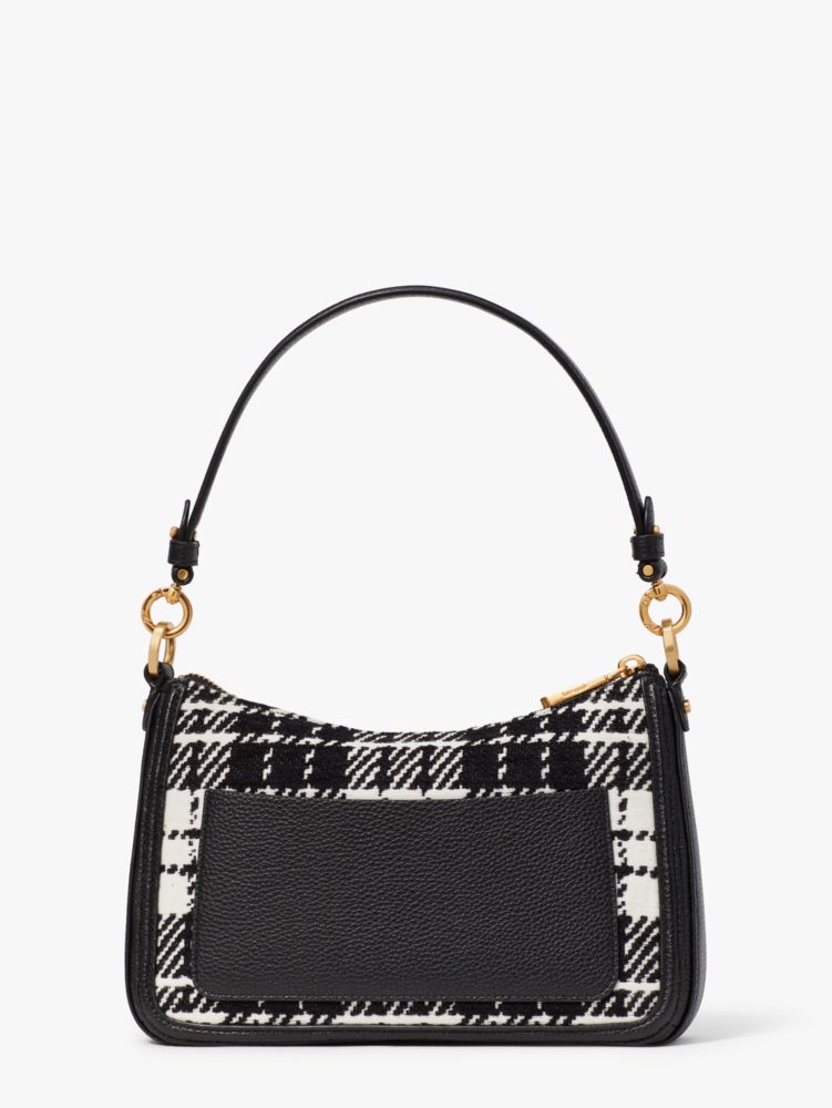 Kate Spade,Hudson Posh Plaid Jacquard Medium Convertible Crossbody,