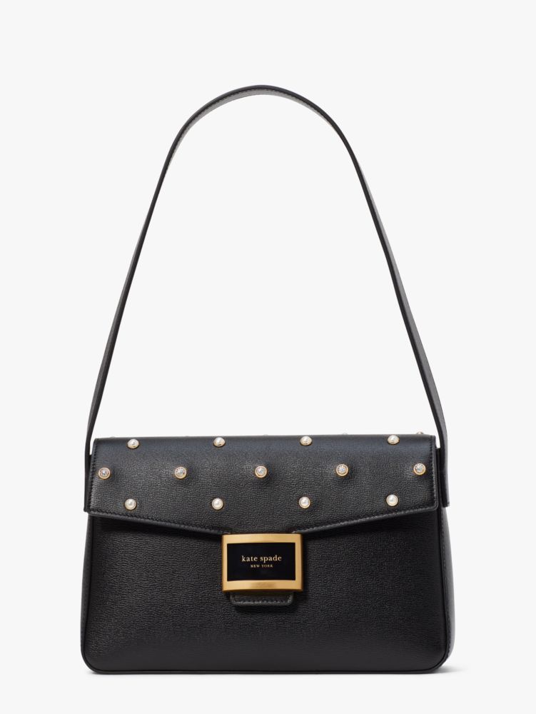 Kate Spade,Katy Pearl Embellished Medium Shoulder Bag,Medium,Evening,