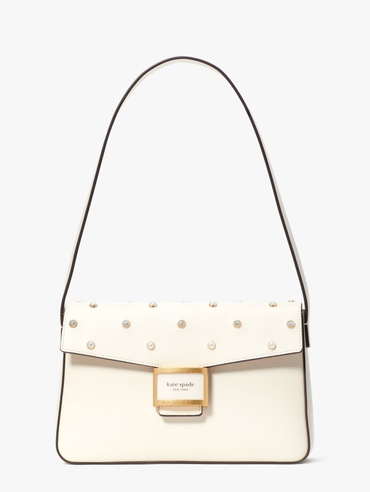 Katy Pearl Embellished Medium Shoulder Bag | Kate Spade New York