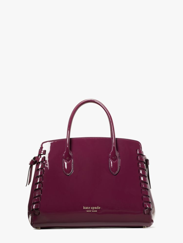 Patent leather handbag