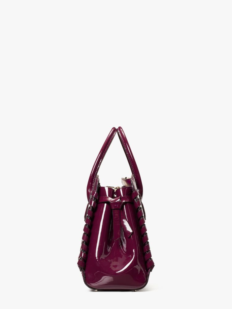 Patent leather handbag