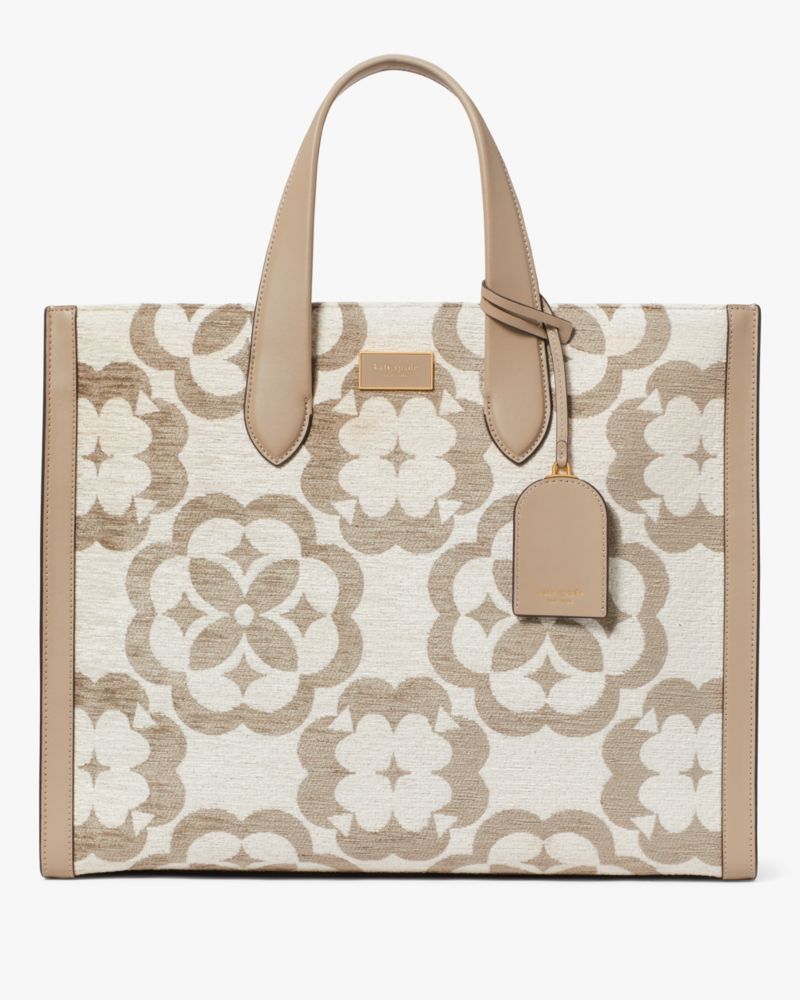 Spade Flower Monogram Manhattan Chenille Small Tote