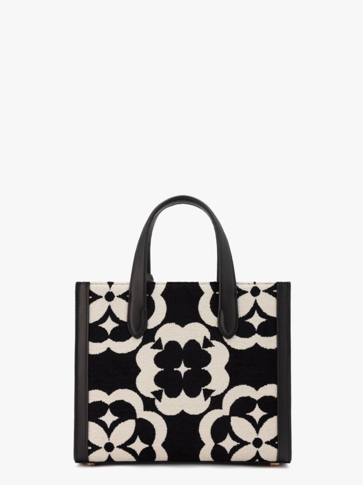 kate spade NEW YORK(ケイトスペード) K9959 スペードフラワー モノグラム マンハッタン シェニール ラージ トート Black Multi