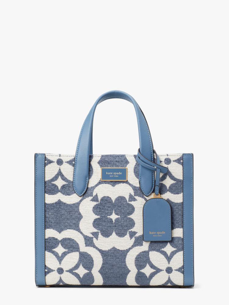 Spade Flower Two Tone Canvas Manhattan Small Tote