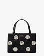 Sam Icon Pearl Embellished Nylon Small Tote, , Product