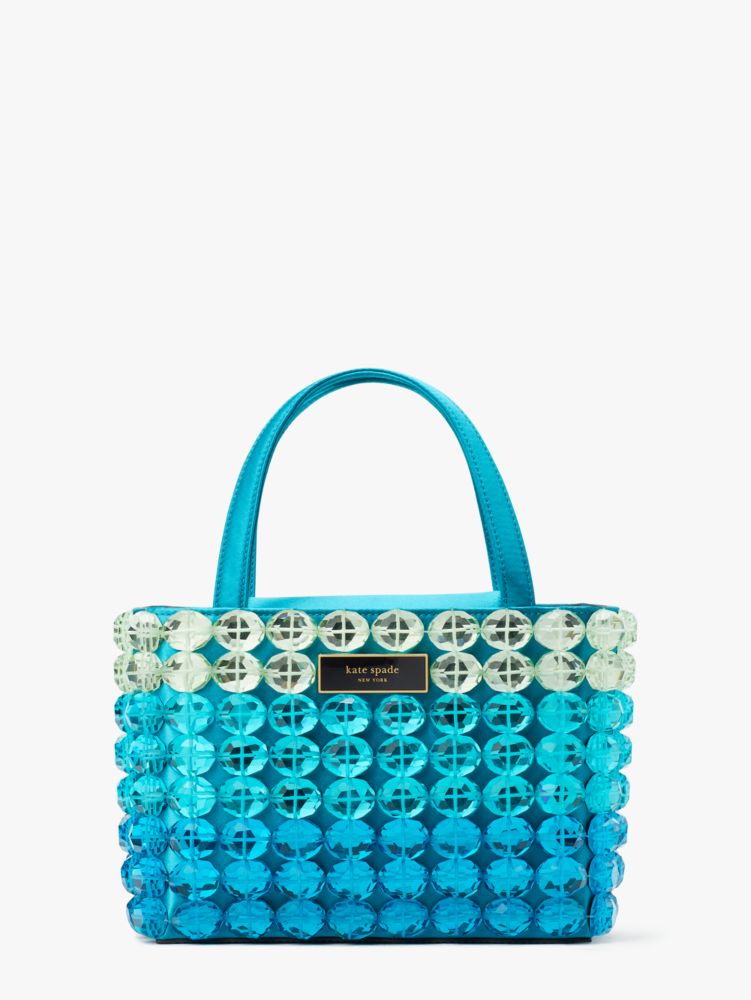 Sam Icon Candy Beaded Satin Small Tote | Kate Spade New York