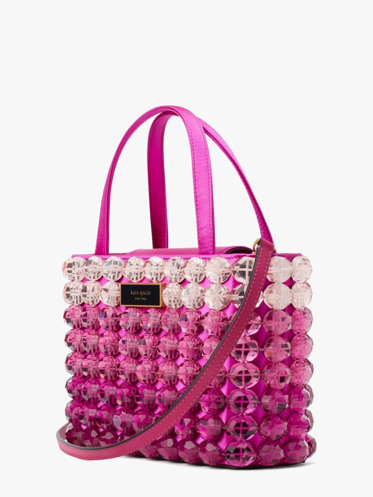 kate spade new york sam icon small candy beaded tote bag