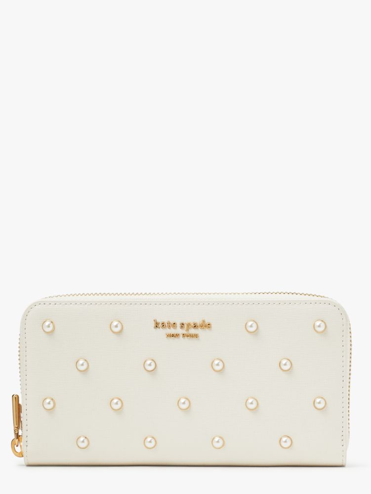 Purl Embellished Zip Around Continental Wallet | Kate Spade New