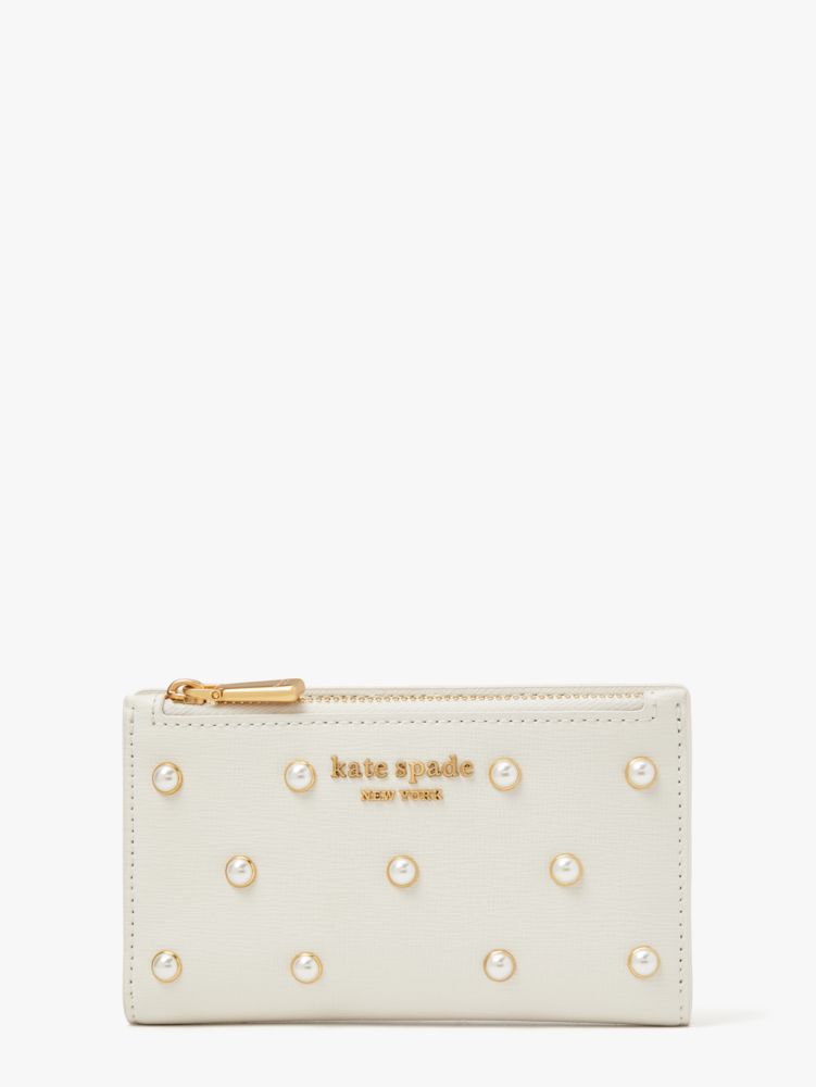 Purl Embellished Flap Chain Wallet