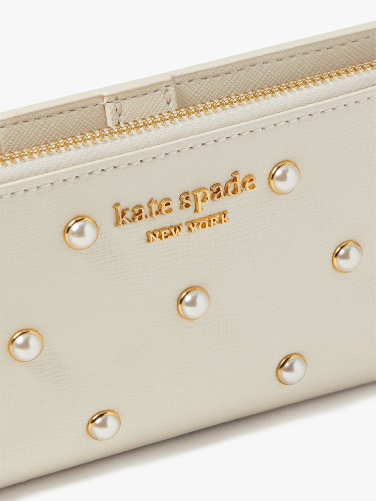 Purl Embellished Small Slim Bifold Wallet | Kate Spade BE