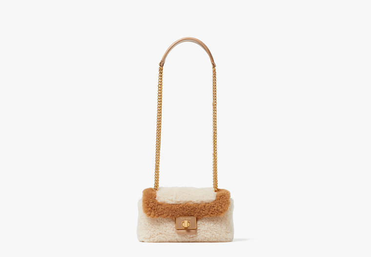 Kate Spade,Evelyn Faux Shearling Small Shoulder Crossbody,Small,