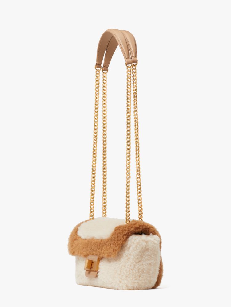 Kate Spade,Evelyn Faux Shearling Small Shoulder Crossbody,