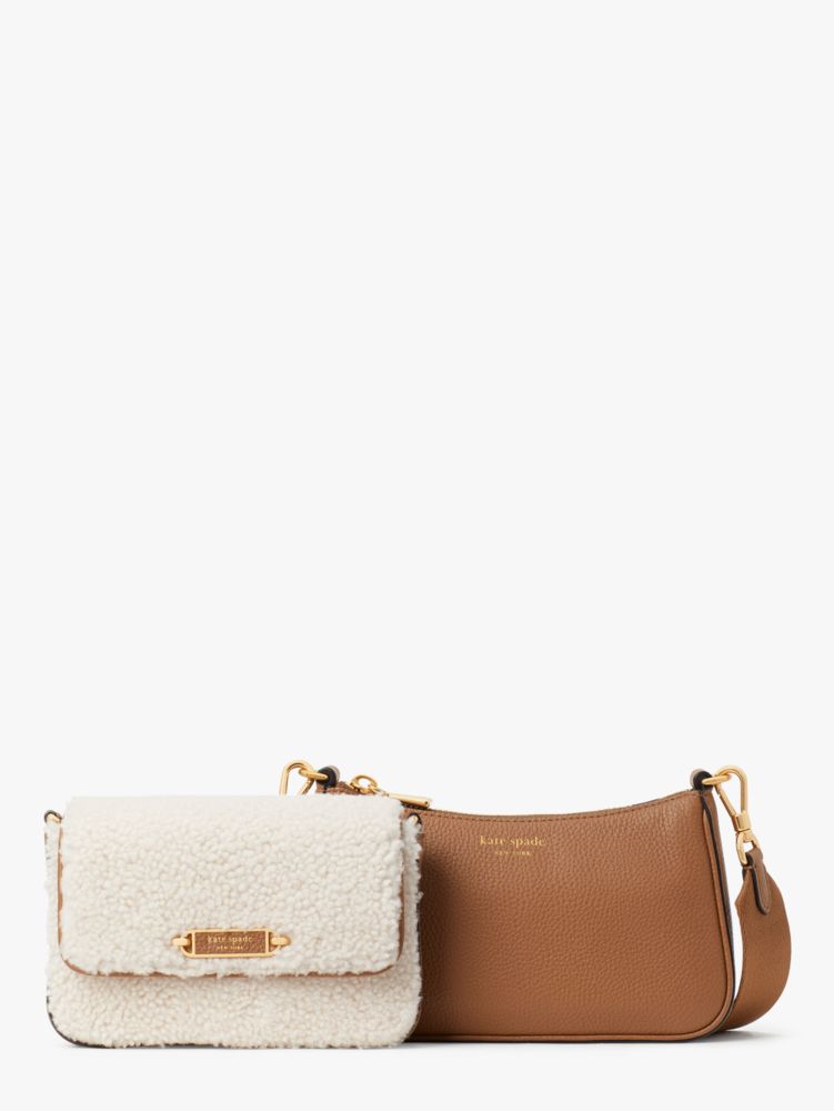 Kate Spade New York Bleecker Saffiano Leather Small Crossbody - Cream.