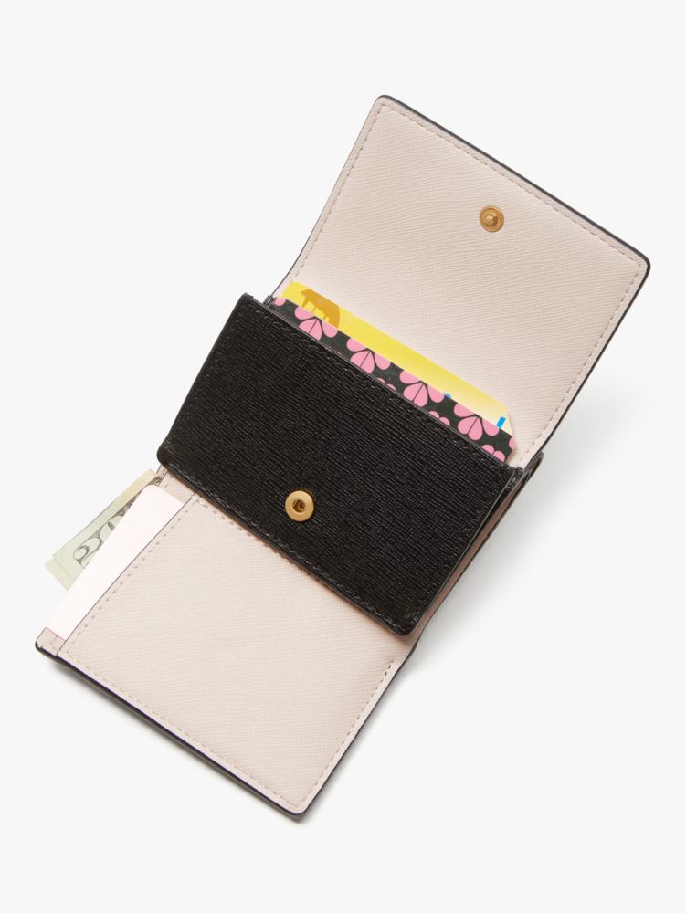 Kate Spade,モーガン ミニ トライフォールド ウォレット,ミニ財布,ブラック