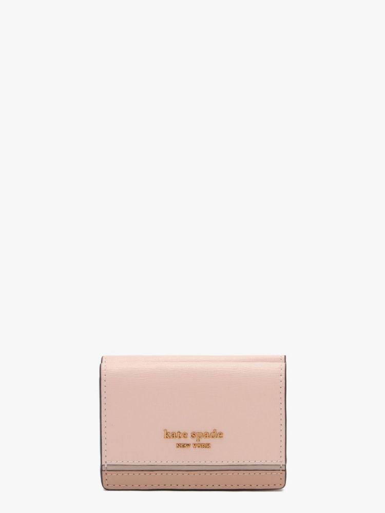 Kate Spade,モーガン カラーブロック ミニ トライフォールド ウォレット,ミニ財布,ペールドッグウッドマルチ