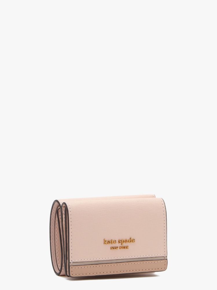 Kate Spade,モーガン カラーブロック ミニ トライフォールド ウォレット,ミニ財布,ペールドッグウッドマルチ