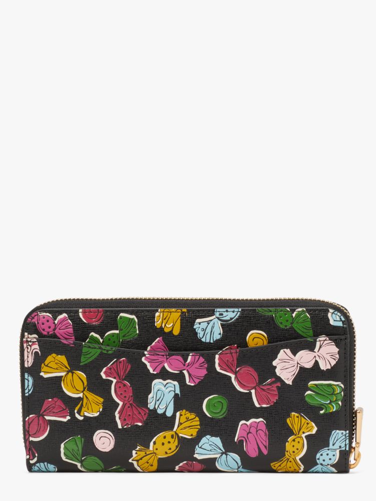 Kate Spade,Morgan Assorted Candies Embossed Zip-around Continental Wallet,