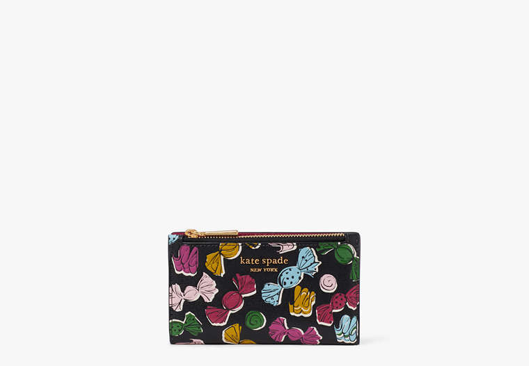 Kate Spade,Morgan Assorted Candies Embossed Small Slim Bifold Wallet,