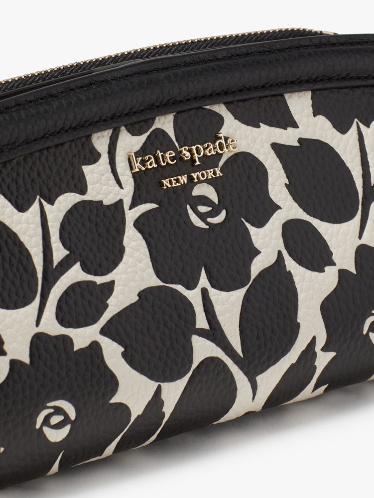 Knott Rosy Garden Embossed Zip Slim Wallet | Kate Spade New  display picture 1