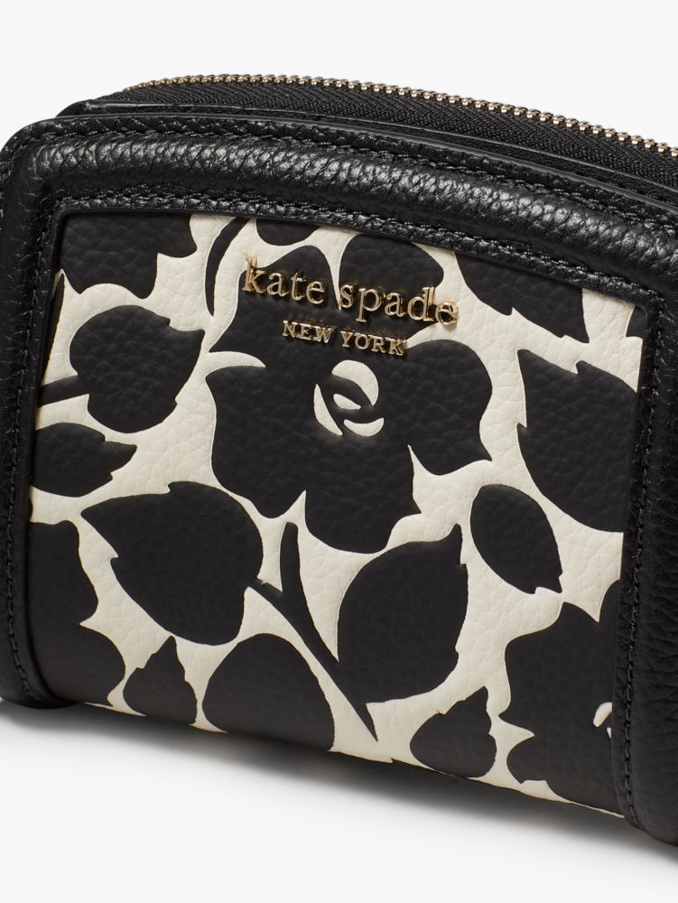 Knott Rosy Garden Embossed Small Compact Wallet | Kate Spade  display picture 2