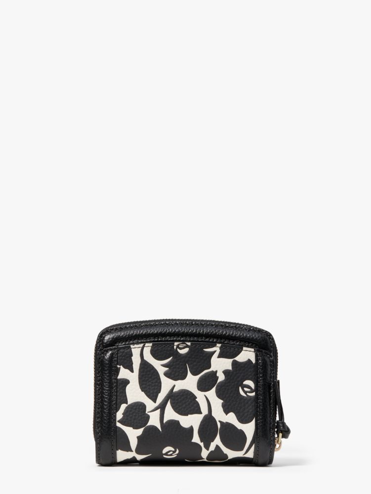 Coach Essential Floral Printed Leather Card Case, Black/Multi