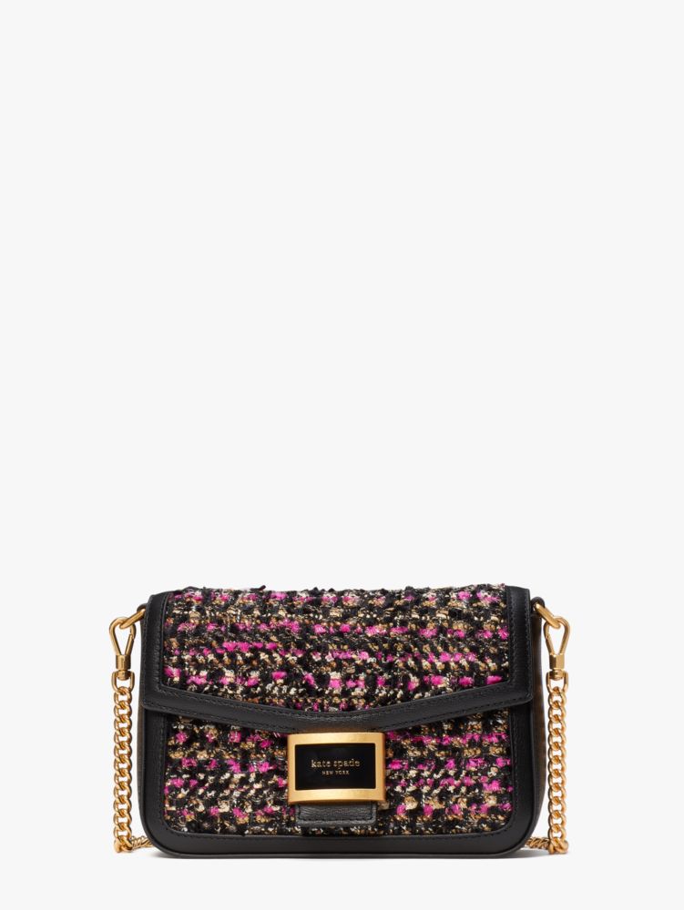 Katy Tweed Flap Chain Crossbody