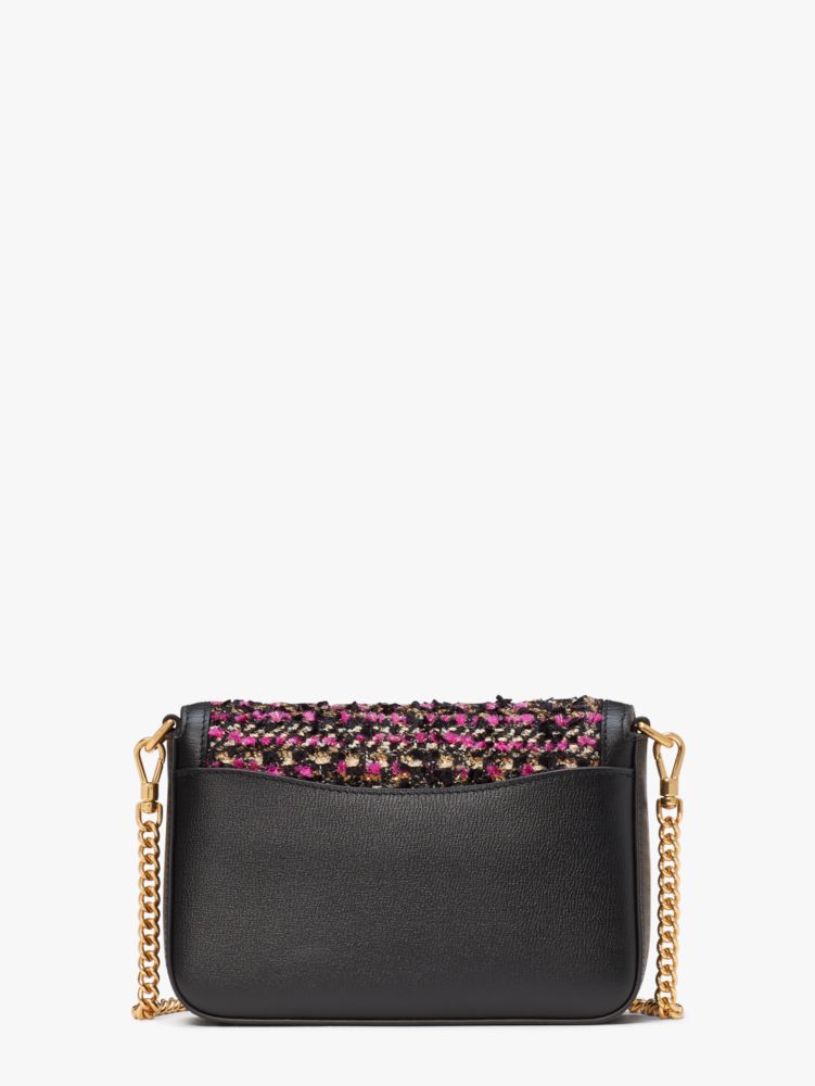 Katy Tweed Flap Chain Crossbody