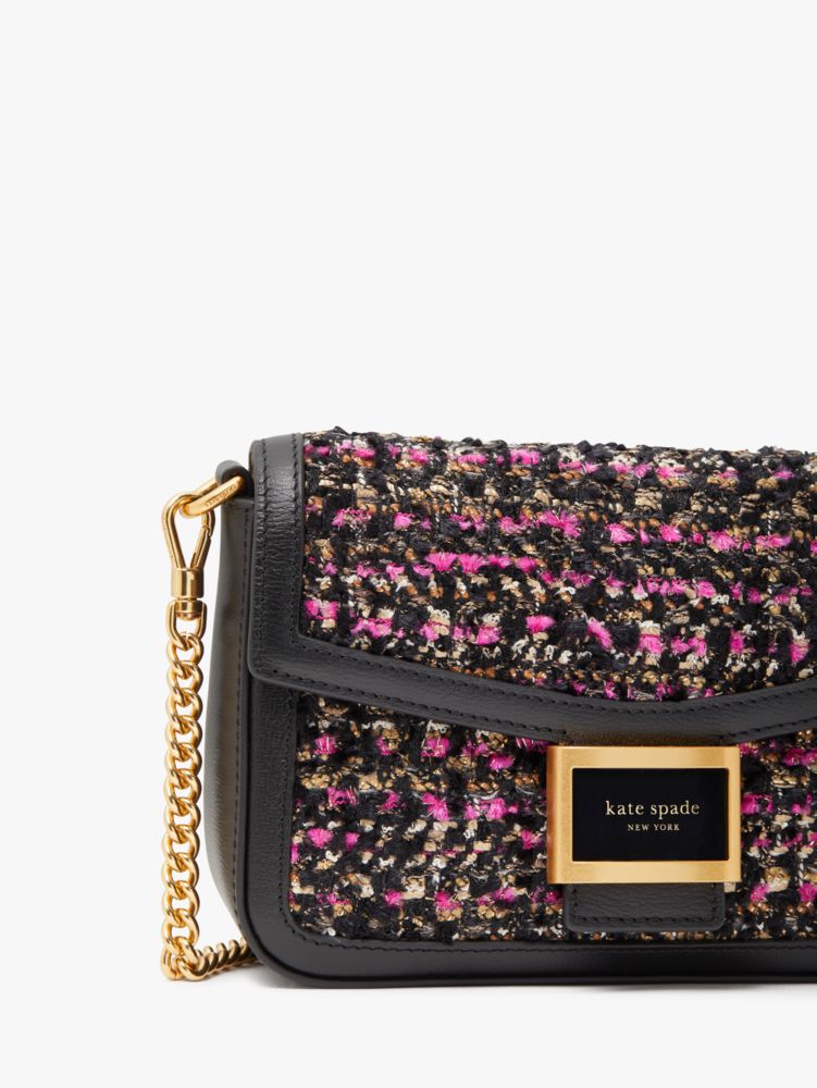 Buy Kate Spade Textured Chain Strap Crossbody Bag In Black