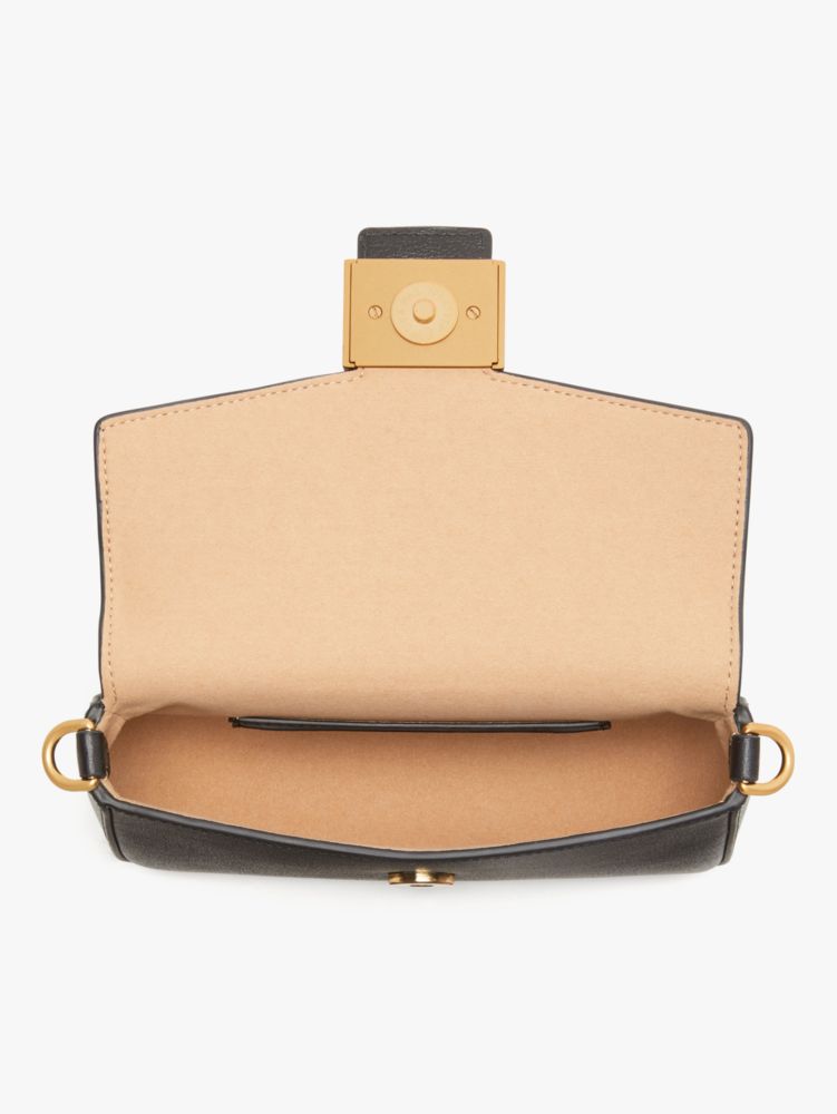 Katy Textured Leather Flap Chain Crossbody