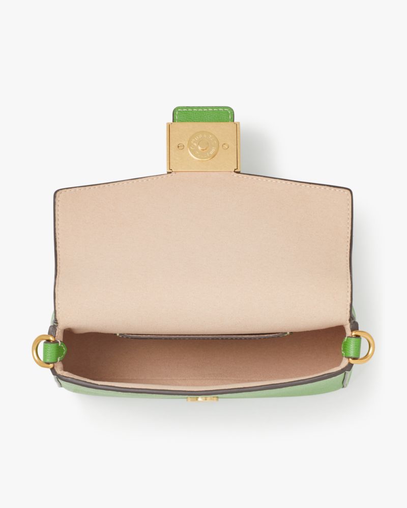 Katy Textured Leather Flap Chain Crossbody