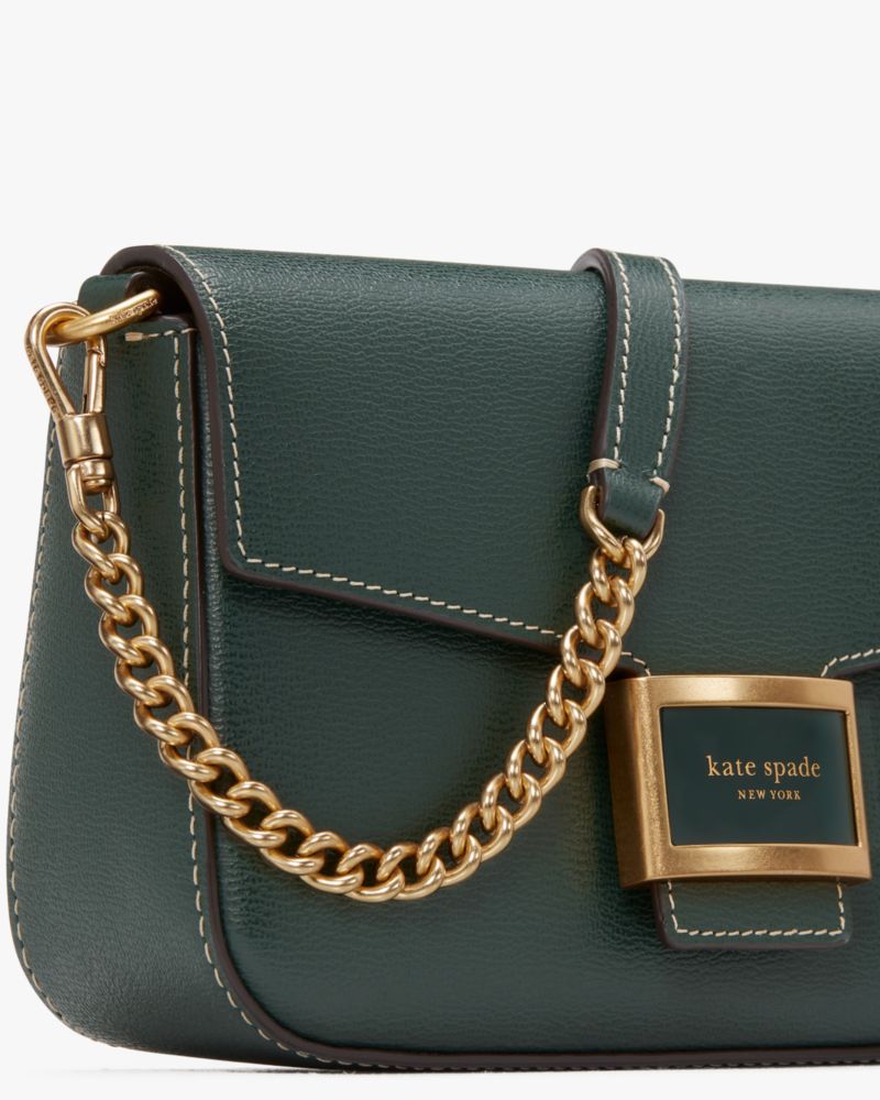 Kate Spade New York Katy Textured Leather Flap Chain Crossbody