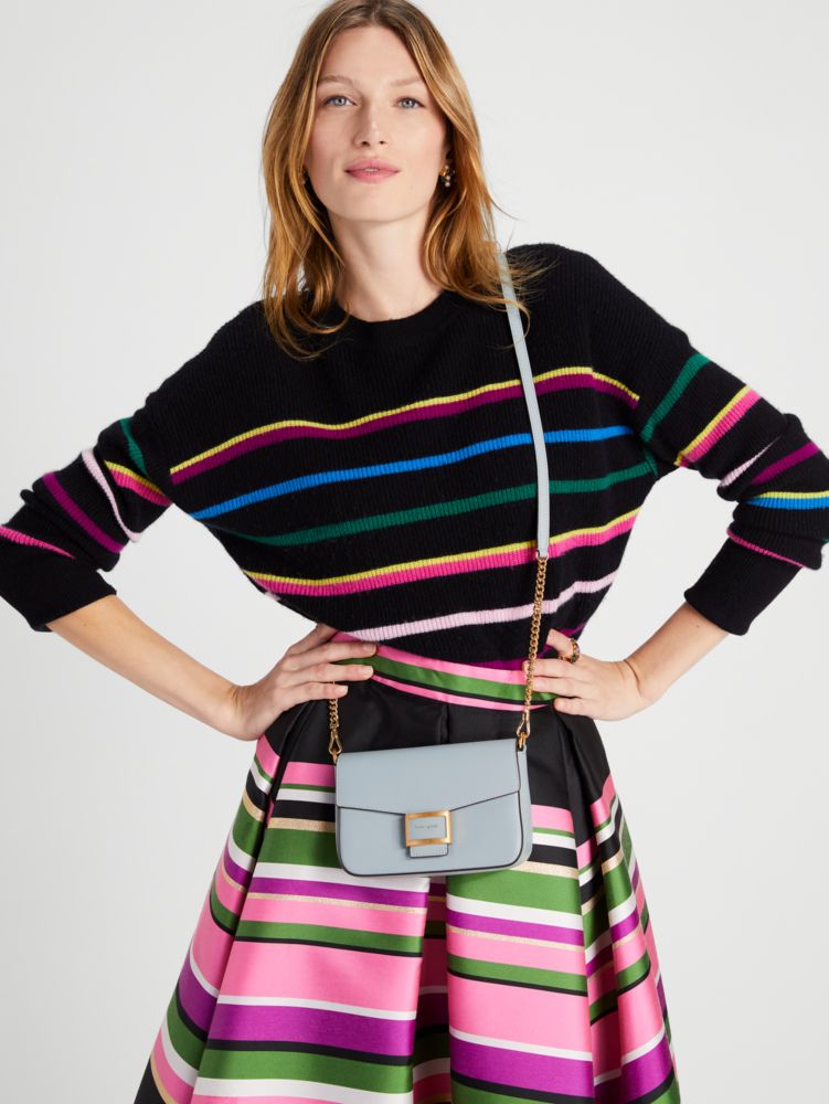 Kate Spade,Katy Textured Leather Flap Chain Crossbody,