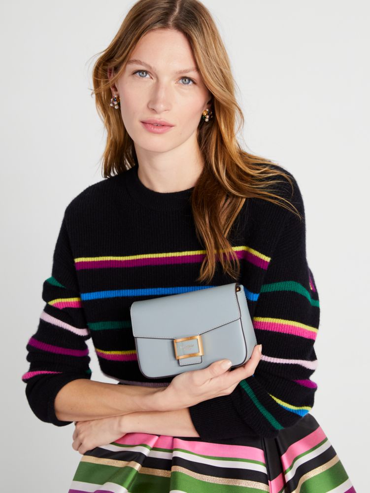 Kate Spade,Katy Textured Leather Flap Chain Crossbody,