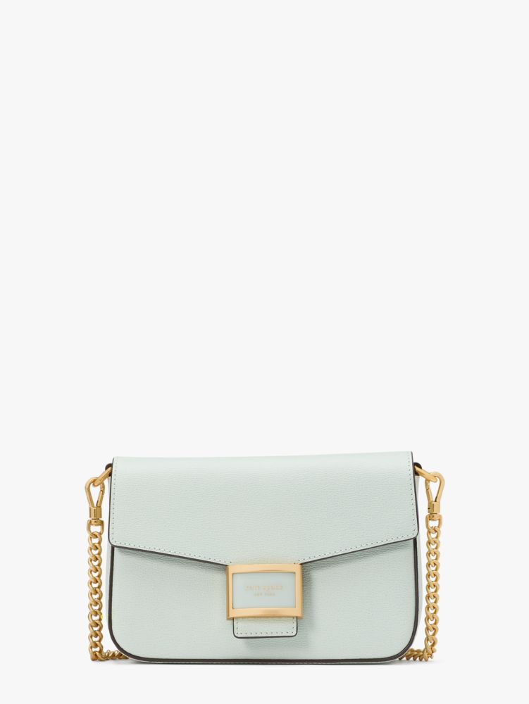 Kate small textured-leather shoulder bag