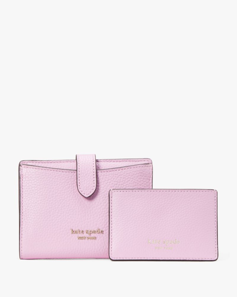 kate spade new york small bifold bicolor leather wallet