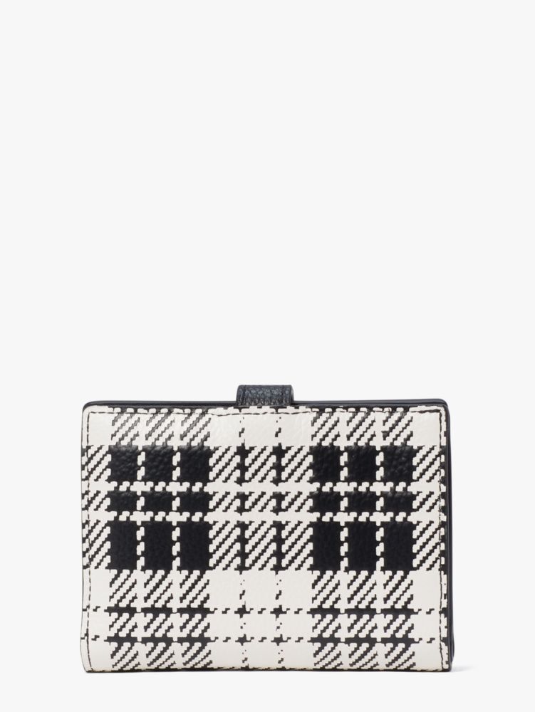 Kate Spade,Hudson Posh Plaid Small Bifold Wallet,