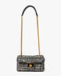 Evelyn Sequin Tweed Small Shoulder Crossbody, , Product