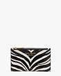 Morgan Zebra Embossed Small Slim Bifold Wallet, , Product