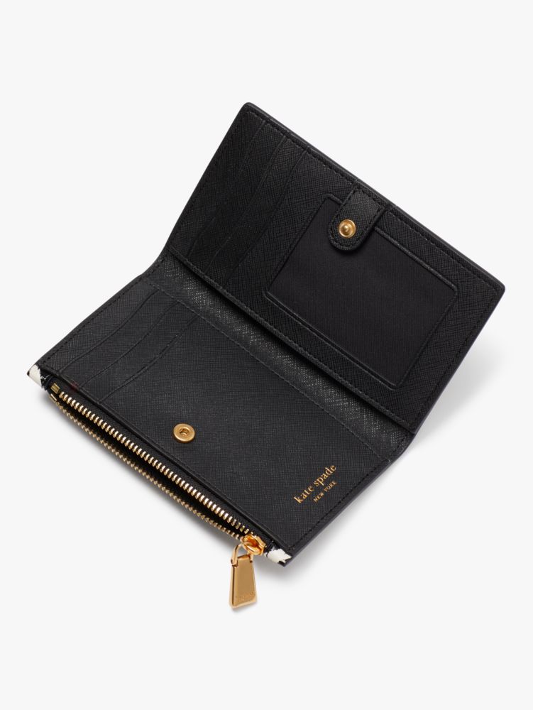 black embossed wallet