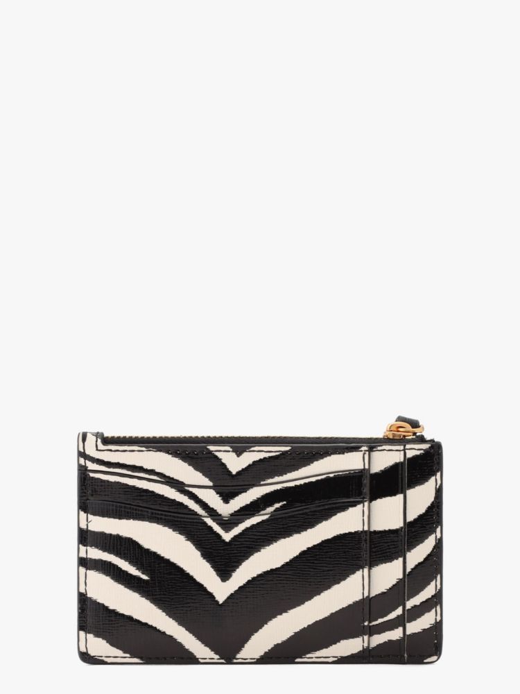 Kate Spade,モーガン ゼブラ エンボス カードケース リスレット,財布小物,