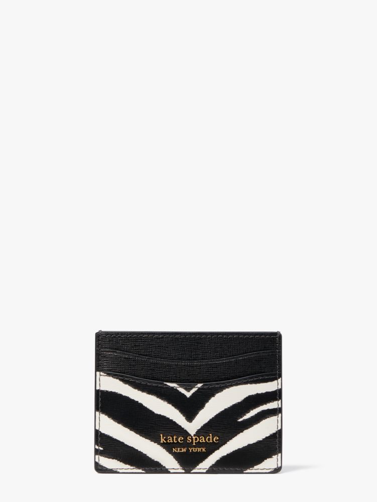 Kate Spade,Morgan Zebra Embossed Cardholder,