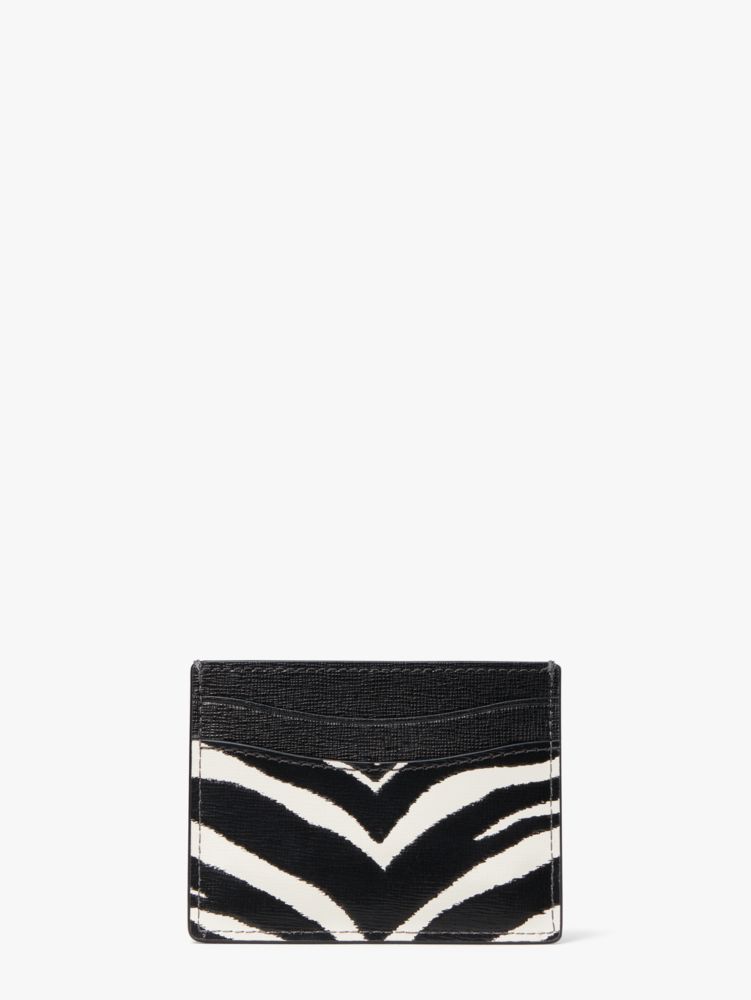 Kate Spade,Morgan Zebra Embossed Cardholder,