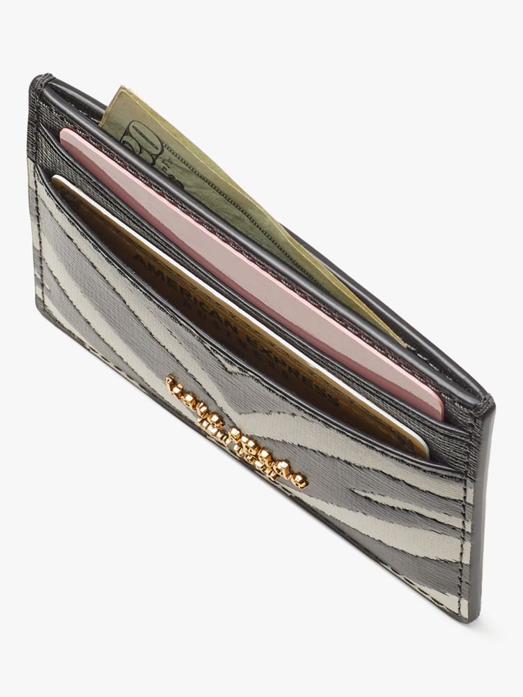 Kate Spade,Morgan Zebra Embossed Cardholder,
