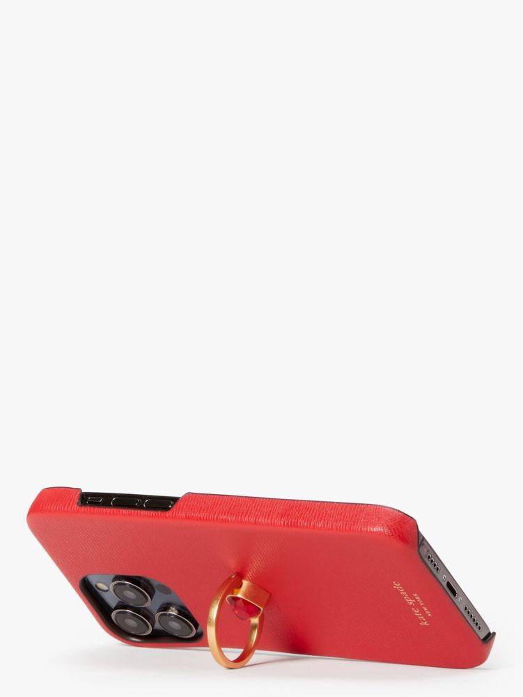 バレンタインデー レザー ハート リング スタンド アイフォン 14 PRO MAX ケース, , Product