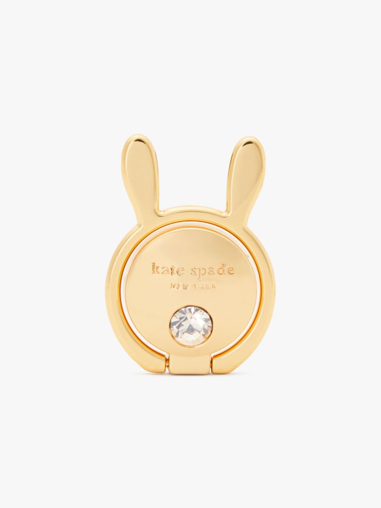 Kate Spade,フラッフ メタル バニー リング スタンド,モバイルアクセサリー,ゴールドメタリック