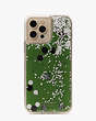 Kate Spade,Zebra Liquid Glitter iPhone 13 Pro Max Case,Black Multi