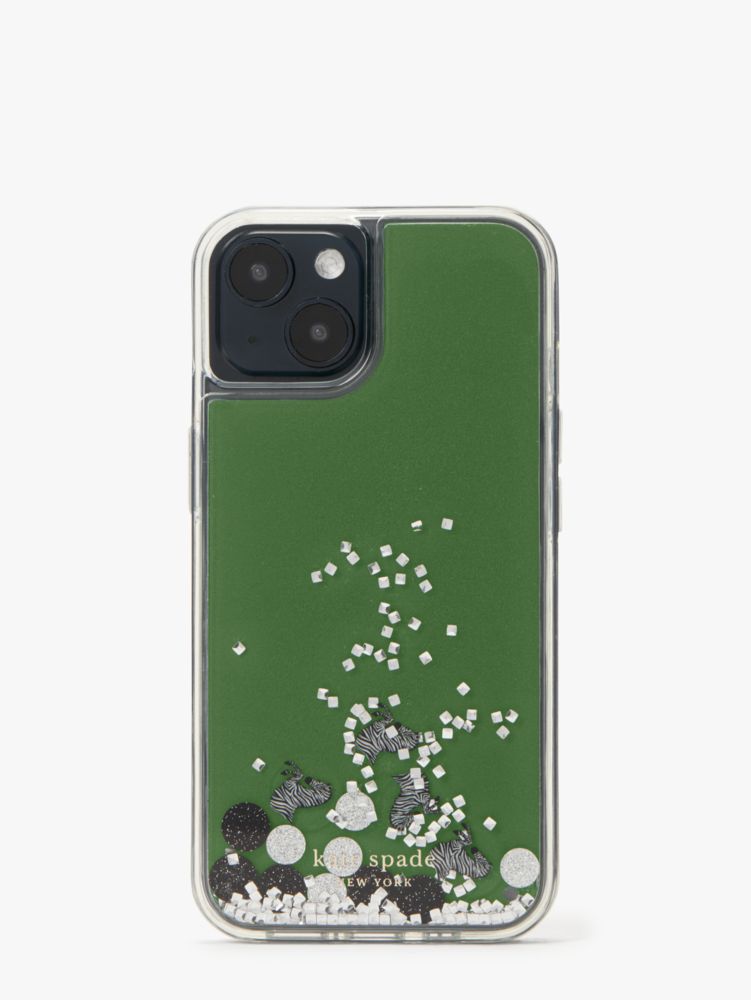 katespade】iPhone13 ケース ピンクグリッター - iPhone用ケース