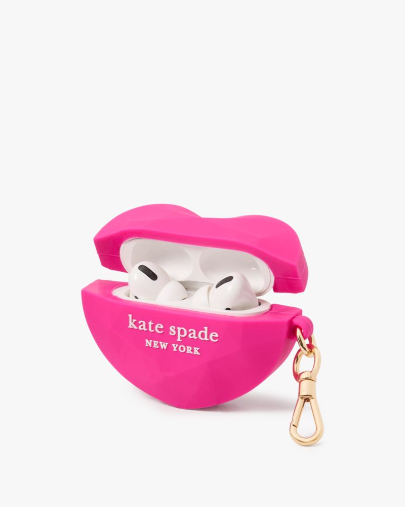 Kate Spade,Gala 3D Candy Heart AirPod Pro Case,Cosmic Pink